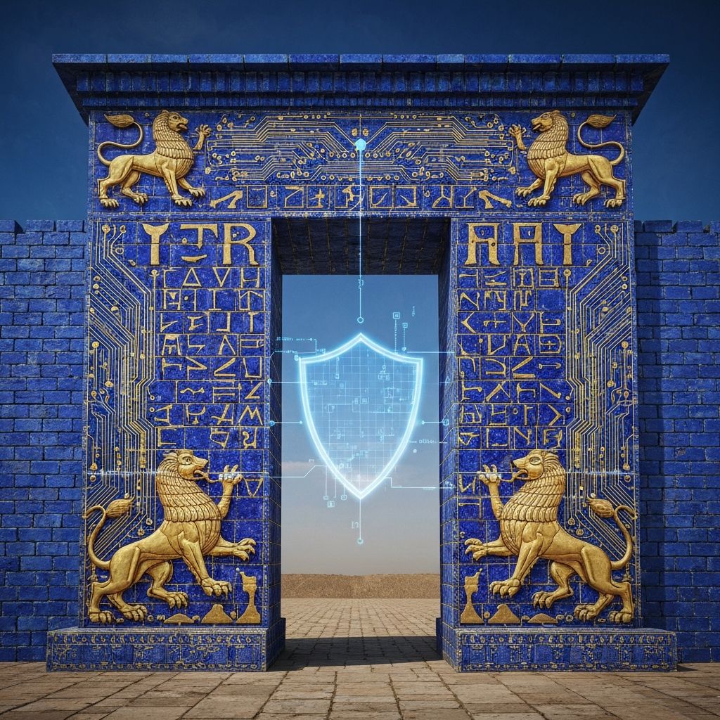Babylonian cybersecurity concept